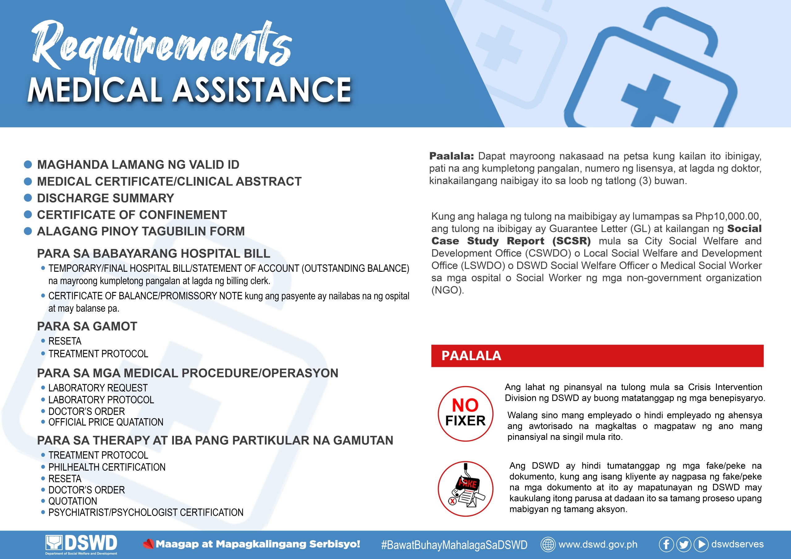 Medical Assistance Dswd Assistance To Individuals In Crisis Situations